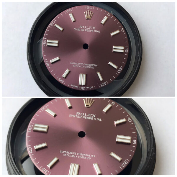 Rolex Oyster Perpetual 11600 red grape dial 28mm
