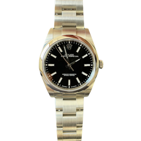 Rolex Oyster Perpetual 114300 black dial 39mm 2019