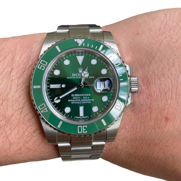 Rolex Submariner Hulk 116610LV stainless steel watch 40mm 2016 - Image 5