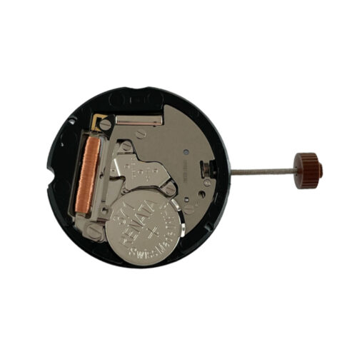 Ronda 505.24H 10 1/2''' quartz movement with date on 3 o'clock and 24 dual time