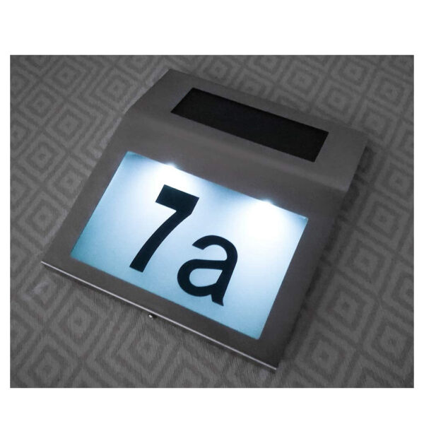 Solar house number plate - Image 4