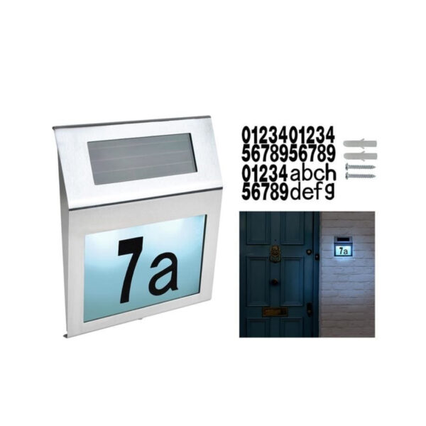 Solar house number plate - Image 5