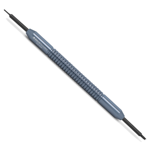 Spring bar tool for strap, bracelet replacement, anodized aluminum, 2 steel tips, 140 mm