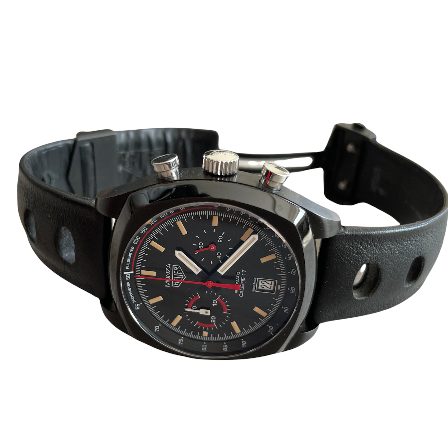 TAG Heuer Monza automatic Men's watch Anniversary Limited Production Black PVD Titanium 42mm CR2080.FC6375 - Image 4