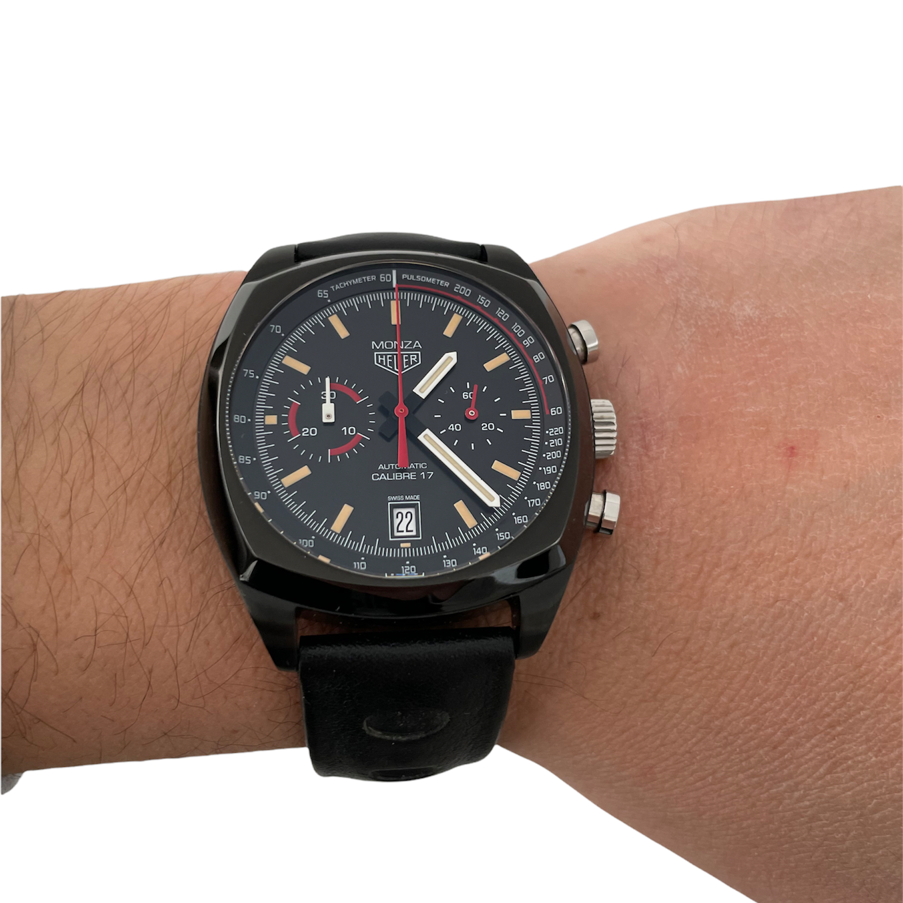 TAG Heuer Monza automatic Men's watch Anniversary Limited Production Black PVD Titanium 42mm CR2080.FC6375 - Image 7
