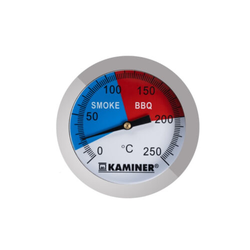 Thermometer for grill and smokehouse