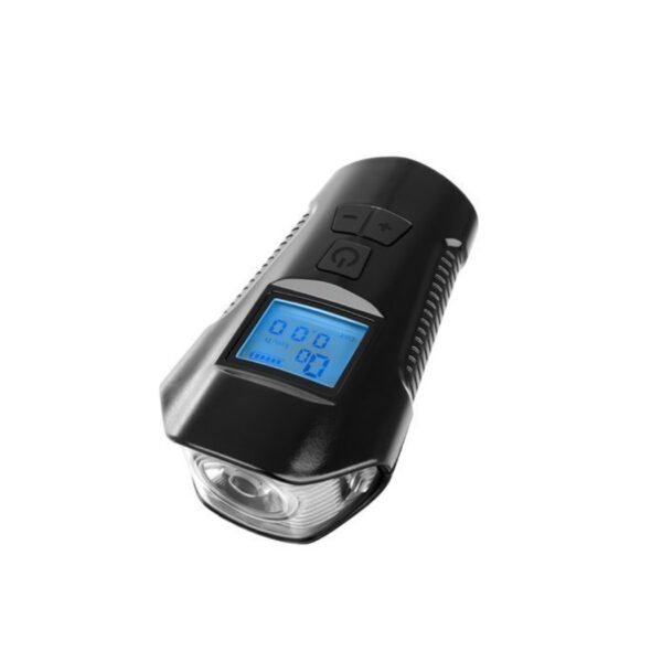 USB LED bicycle front and back lamp with a counter with speedometer transmitter - Image 2