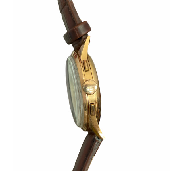Vintage Almadia 18k gold chronograph men's watch with Landeron 152 38mm - Image 2