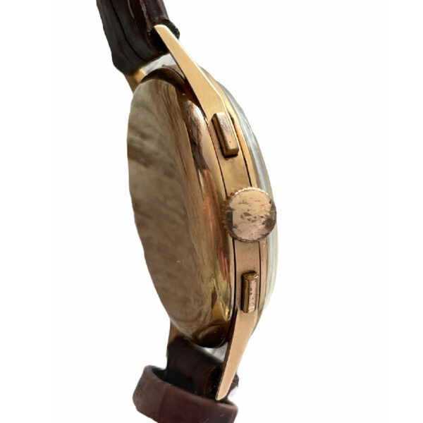 Vintage Almadia 18k gold chronograph men's watch with Landeron 152 38mm - Image 5