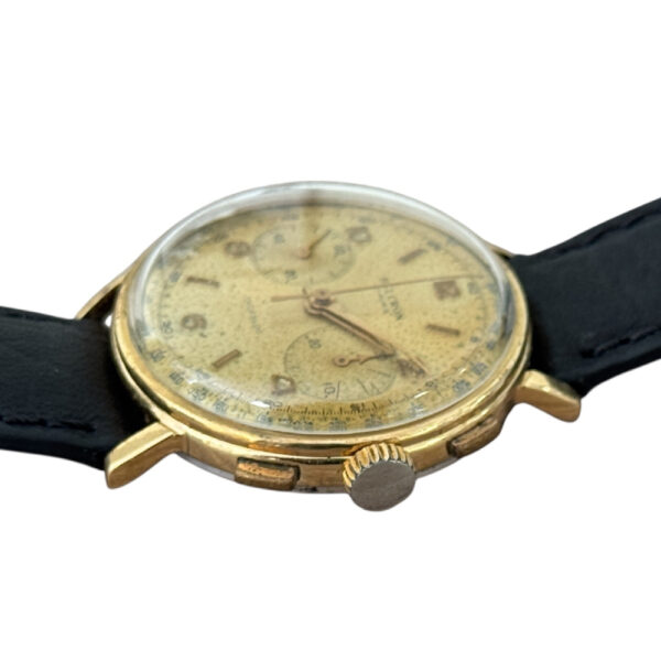 Vintage Belcron gold plate chronograph watch with Landeron 248, 36mm - Image 4