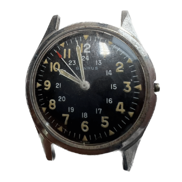 Vintage Benrus Military watch model DR 2F3 for repair or parts