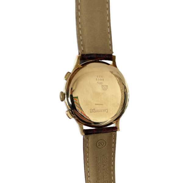 Vintage Eberhard & Co Extra-Fort 1602 18k gold chronograph men's watch with Valjoux 65 - Image 3