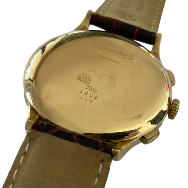 Vintage Eberhard & Co Extra-Fort 1602 18k gold chronograph men's watch with Valjoux 65 - Image 8