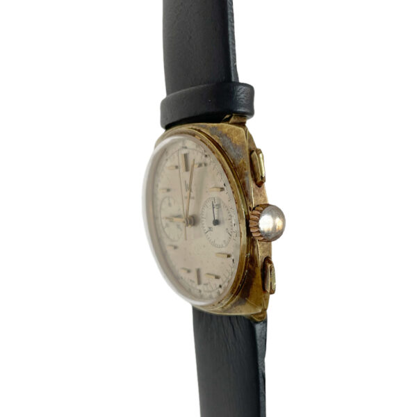 Vintage LIP chronograph men's watch gold plate 1960's with Valjoux 7730 - Image 2