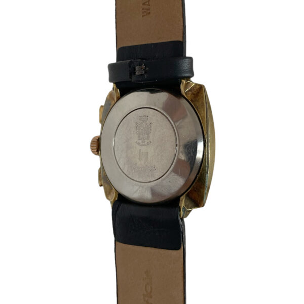 Vintage LIP chronograph men's watch gold plate 1960's with Valjoux 7730 - Image 4