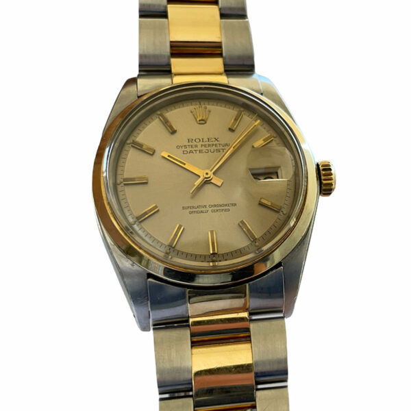 Vintage Rolex Datejust 1600 unisex watch steel and gold from 1970s - Image 2