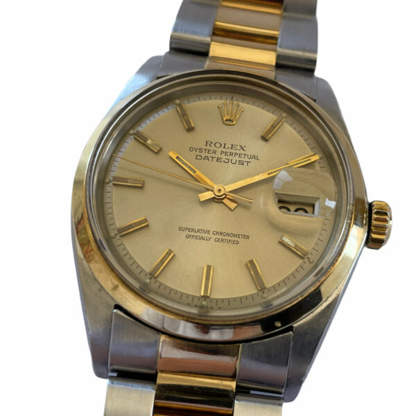 Vintage Rolex Datejust 1600 unisex watch steel and gold from 1970s - Image 6