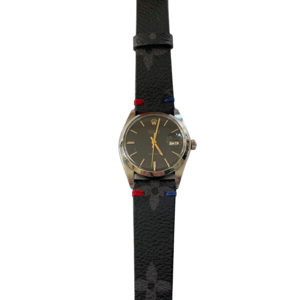 Vintage Rolex Oyster Date Precision 6694 black dial men's watch - Image 7