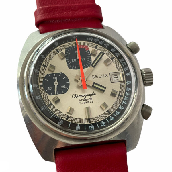 Vintage SELUX chronograph men's watch 40.5mm Valjoux 7765 - Image 5