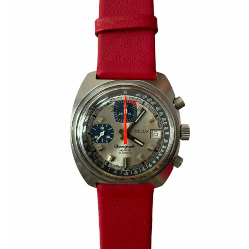 Vintage SELUX chronograph men's watch 40.5mm Valjoux 7765
