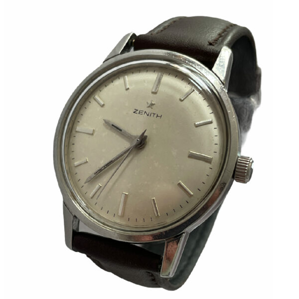 Vintage Zenith men's watch stainless steel 33mm 2532 - Image 3
