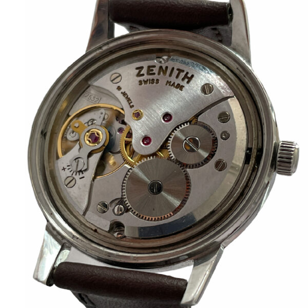 Vintage Zenith men's watch stainless steel 33mm 2532 - Image 5