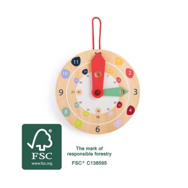 Wooden Wall Clock Educate Small Foot - Image 2