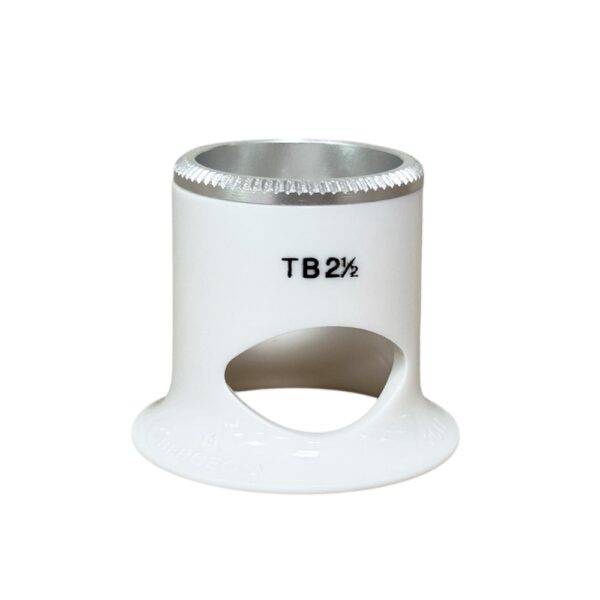 Bergeon 2611-TB-2.5 loupe, white, biconvex, ventilation port, magnification x4