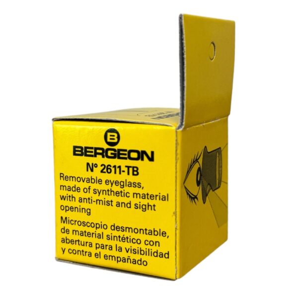 Bergeon 2611-TB-2.5 loupe, white, biconvex, ventilation port, magnification x4 - Image 3