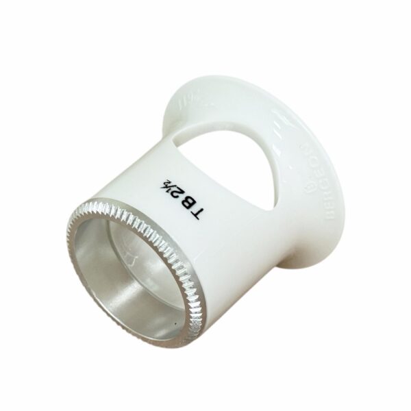 Bergeon 2611-TB-2.5 loupe, white, biconvex, ventilation port, magnification x4 - Image 5