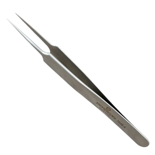 Bergeon 7026-5 precision tweezers in steel for watchmaker's and jewellers, length 110 mm - Image 5