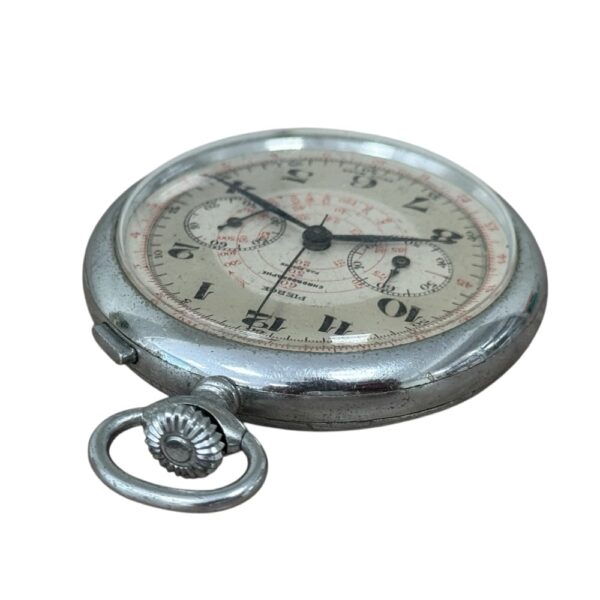 Vintage Pierce mono pusher chronograph pocket watch - Image 5