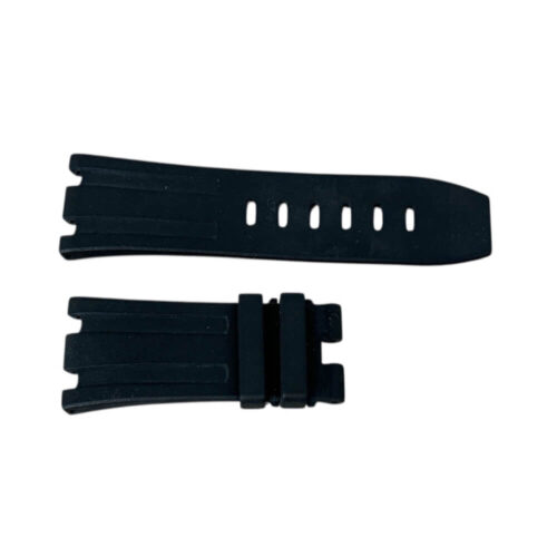 Audemars Piguet black silicone watch strap, 28mm
