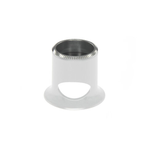 Bergeon 2611-TB-4 loupe, white, biconvex, ventilation port, magnification x2.5