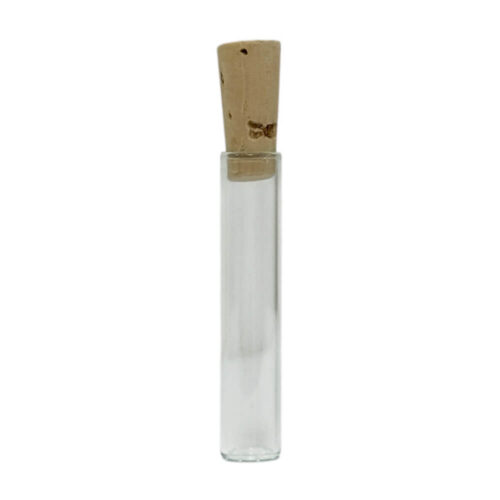 Bergeon 2954 glass tube with cork cap, 32mm, 7mm