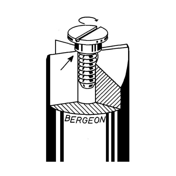 Bergeon 30615-03 end-mills for chronograph screw shoulders cutters - Image 4