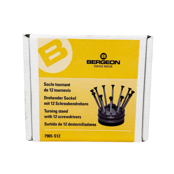 Bergeon 7965-S12 special profile screwdriver set of 12 with rotating stand - Image 5