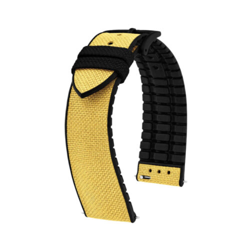 Hirsch Arne L yellow watch strap, 22 mm, 0925090072-5-22