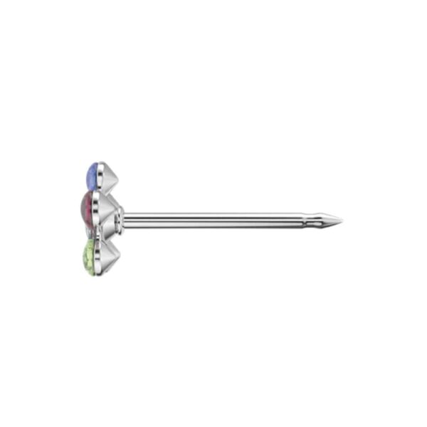Studex steel Rainbow Daisy Flower Earrings, 5mm 7512-6213 - Image 5