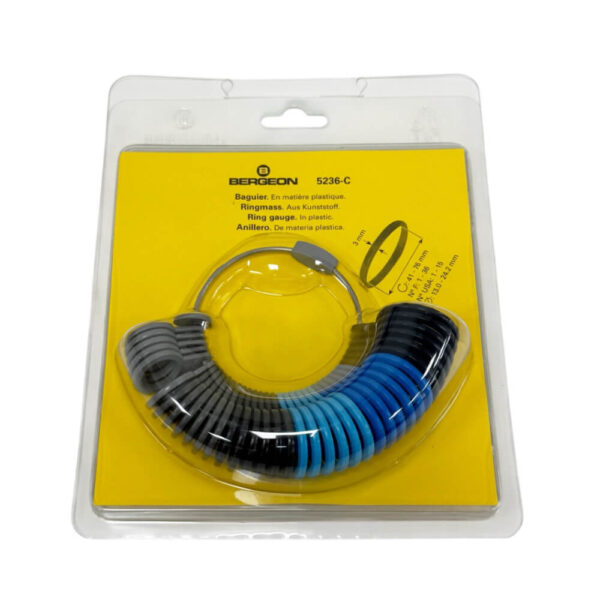 Bergeon 5236-C ring gauge, plastic, 6-color, 41 - 76 mm - Image 3