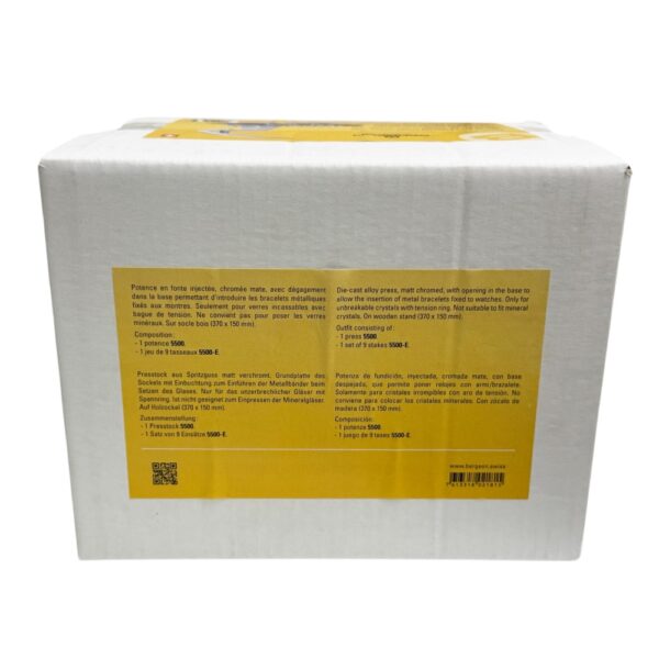 Bergeon 5500-C watch crystal press with 10 tapered dies - Image 3