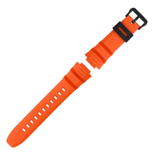 Casio plastic orange watch strap 10526077 for MCW-100H 26 mm