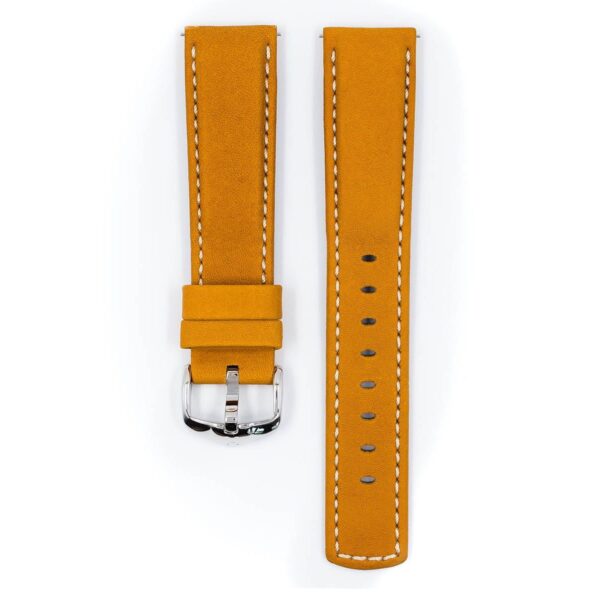 Hirsch Mariner L gold brown calf leather watch strap 20 mm 14502170-2-20 - Image 2