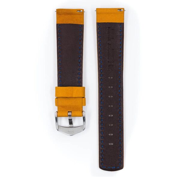 Hirsch Mariner L gold brown calf leather watch strap 20 mm 14502170-2-20 - Image 3