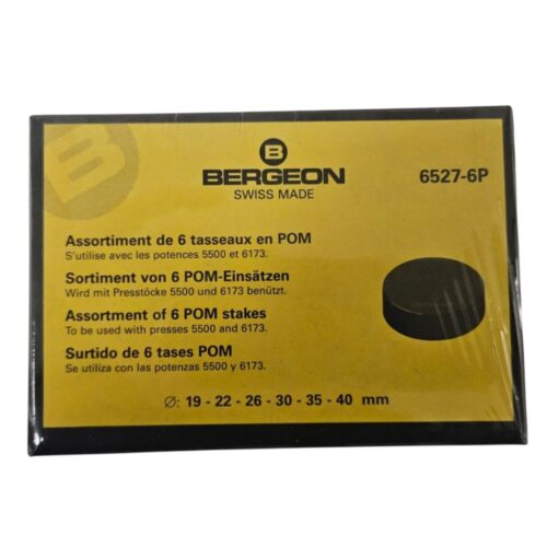 Bergeon 6527-6P for fitting mineral glasses and closing cases, for press 5500/6173