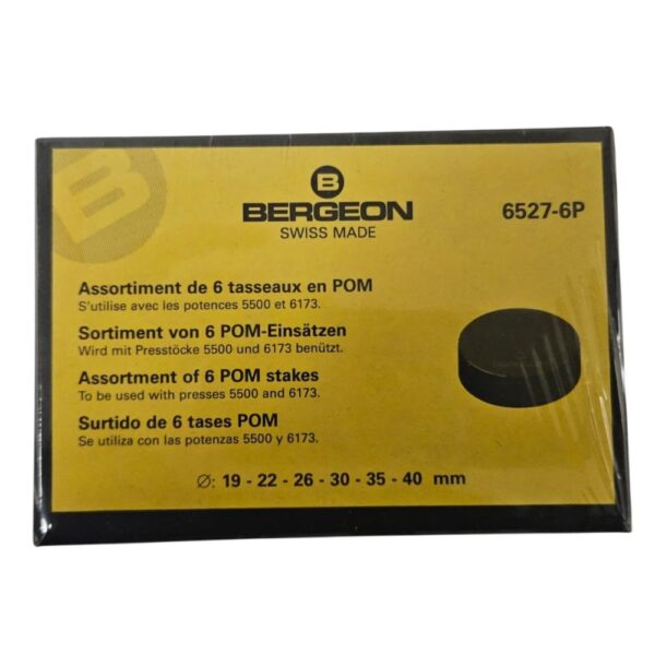 Bergeon 6527-6P for fitting mineral glasses and closing cases, for press 5500/6173