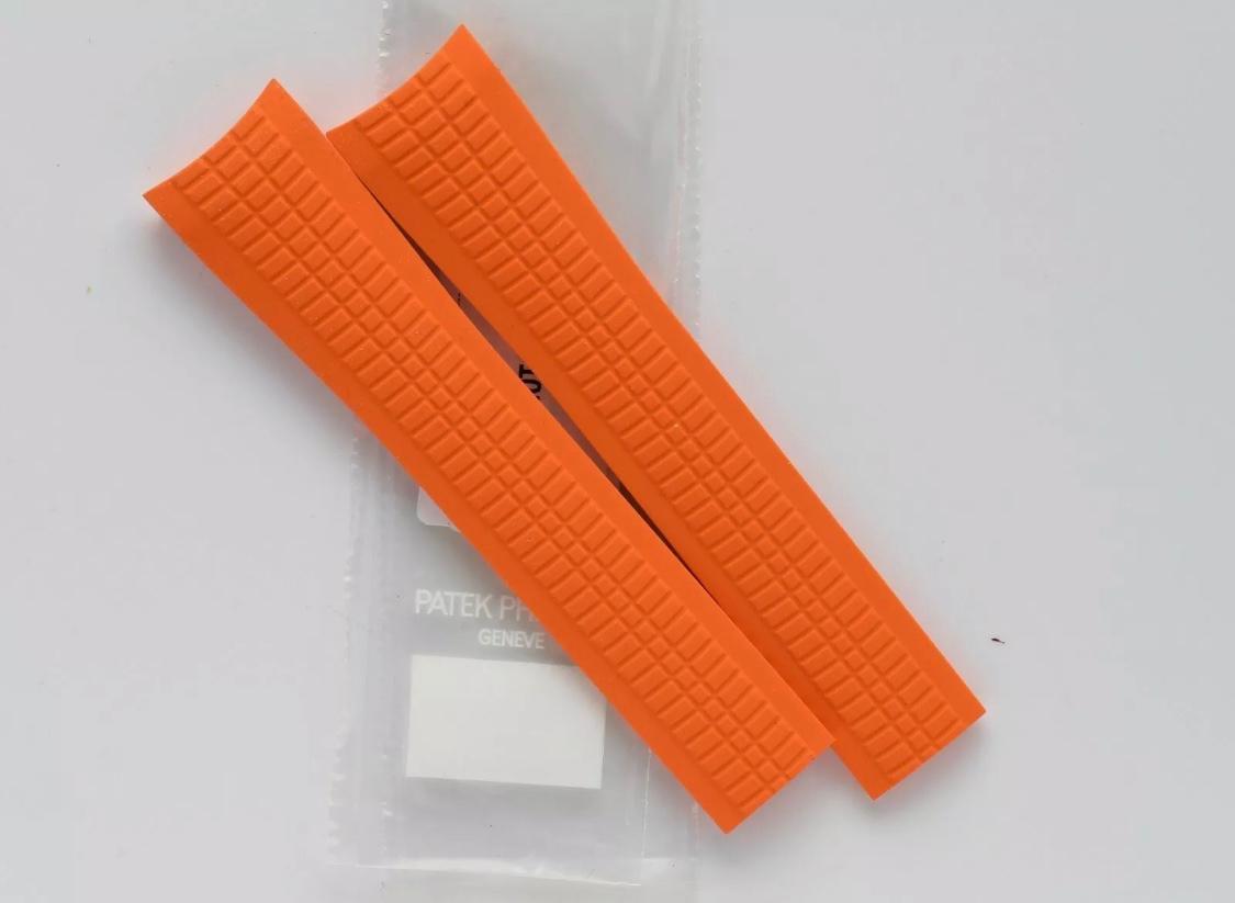 New Patek Philippe 5968A Aquanaut orange rubber strap 22mm - Image 4