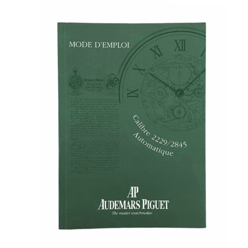 Audemars Piguet automatic 2229, 2845 instructions for use booklet