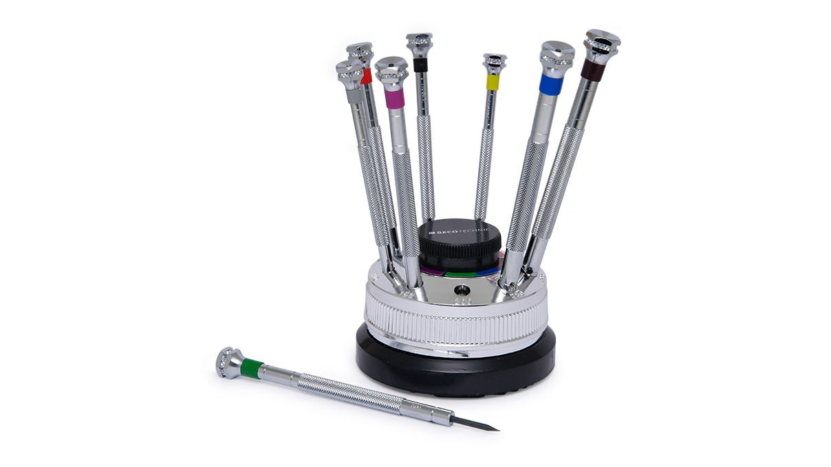Beco Technic set of 9 screwdrivers on a rotating base