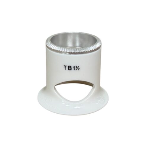 Bergeon 2611-TB-1.5 loupe, white, biconvex, ventilation port, magnification x6.7